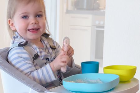 嬰幼兒硅膠餐具四件套